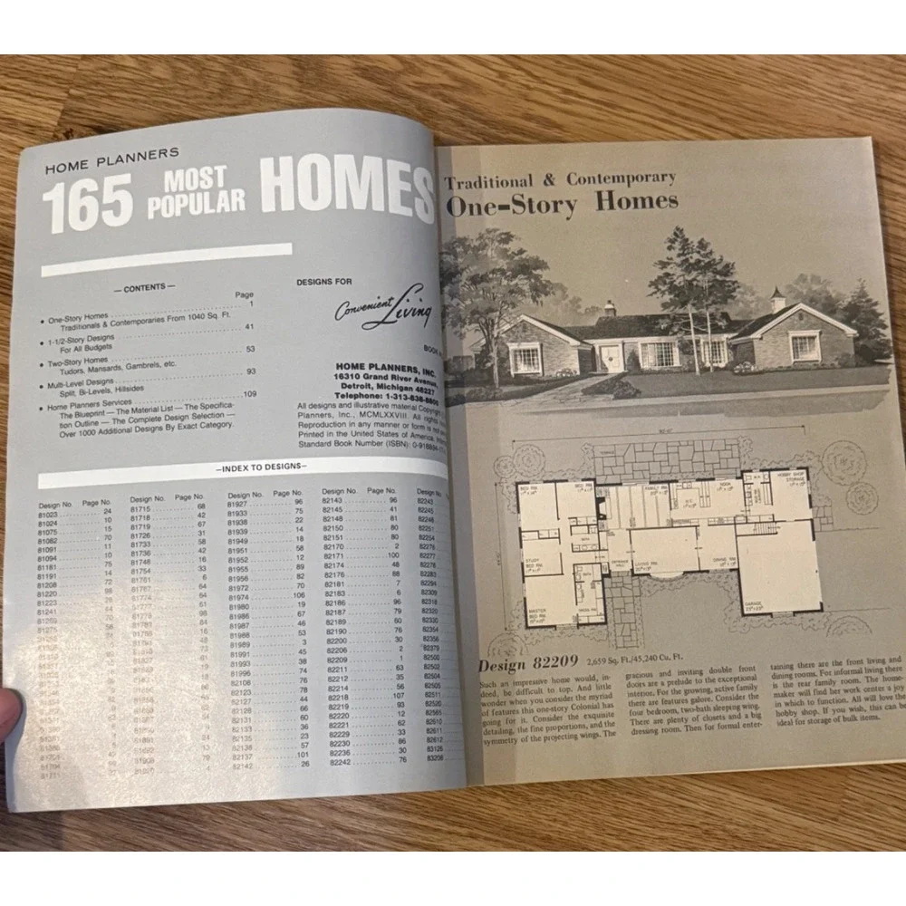 🏡 Vintage Home Planners 165 Most Popular Homes Blueprint Design Book